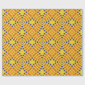 Ein lebendiges geometrisches Muster mit sich wiede Geschenkpapier (Flach)