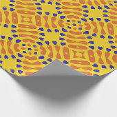 Ein lebendiges geometrisches Muster mit sich wiede Geschenkpapier (Ecke)