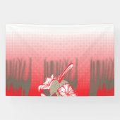 Ein lebendiges Grafikdesign mit einem roten, gemus Banner (Horizontal)