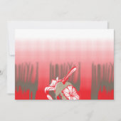 Ein lebendiges Grafikdesign mit einem roten, gemus Einladung (Vorderseite)