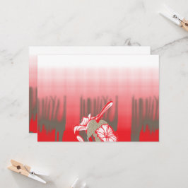 Ein lebendiges Grafikdesign mit einem roten, gemus Einladung