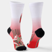 Ein lebendiges Grafikdesign mit einem roten, gemus Socken (Gewinkelt)