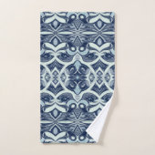 Ein lebendiges, graues Farbmuster-Design durch Badhandtuch Set (Handtuch)