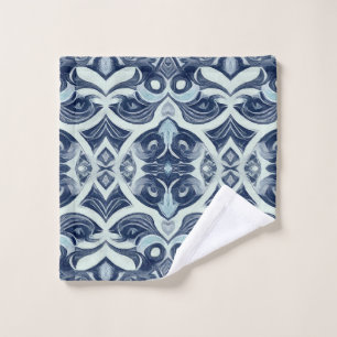 Ein lebendiges, graues Farbmuster-Design durch Badhandtuch Set