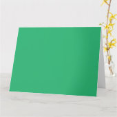 Ein lebendiges grünes Blatt mit prominenten Venen  Karte (Gelbe Blume)