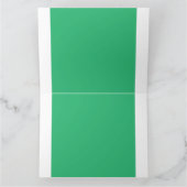 Ein lebendiges grünes Blatt mit prominenten Venen Karte (Innenseite)