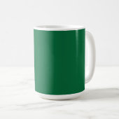 Ein lebendiges grünes Blatt mit verschiedenen Vene Kaffeetasse (VorderseiteRechts)