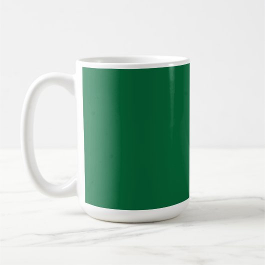 Ein lebendiges grünes Blatt mit verschiedenen Vene Kaffeetasse (Links)