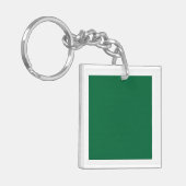 Ein lebendiges grünes Blatt mit verschiedenen Vene Schlüsselanhänger (Vorderseite links)