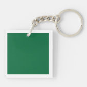 Ein lebendiges grünes Blatt mit verschiedenen Vene Schlüsselanhänger (Rückseite)