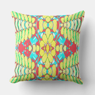 Ein lebendiges, klassisches Stoffmuster-Design Kissen