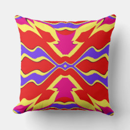 Ein lebendiges, klassisches Stoffmuster Kissen