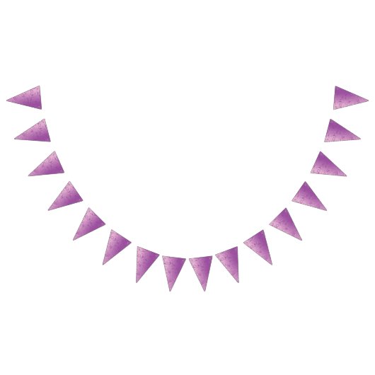 Ein lebendiges, lila Stoffdesign mit viel Komfort Wimpelkette (Alle)