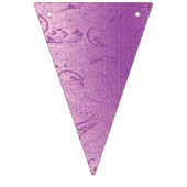 Ein lebendiges, lila Stoffdesign mit viel Komfort Wimpelkette (Zweite Fahne)