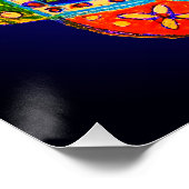 Ein lebendiges Mandala Poster (Ecke)