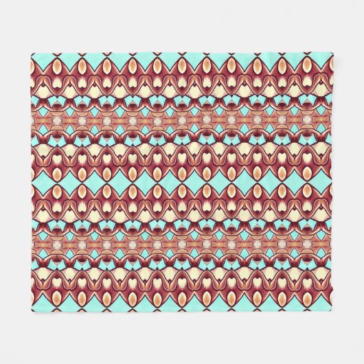 Ein lebendiges mehrfarbiges Stoffdesign Fleecedecke (Vorderseite (Horizontal))