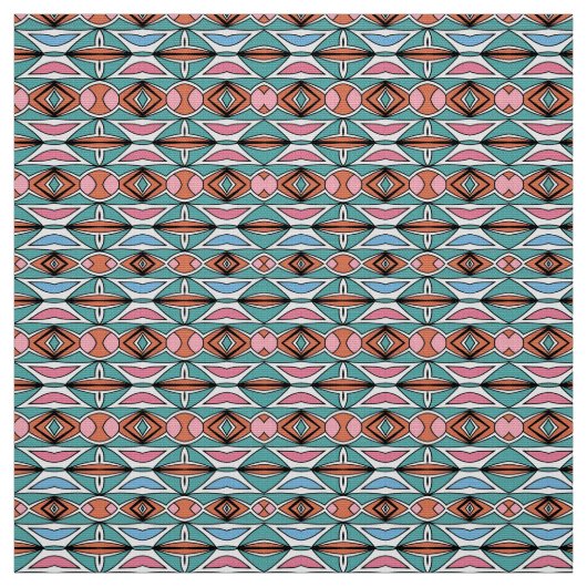 Ein lebendiges mehrfarbiges Stoffdesign Stoff (Muster)