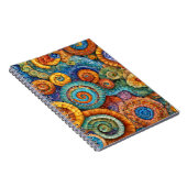 Ein lebendiges Notebook mit Spiral Mosaic Design Notizblock (Rechte Seite)