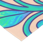 Ein lebendiges psychedelisches Beerenmuster Tischdecke (Schrägansicht)