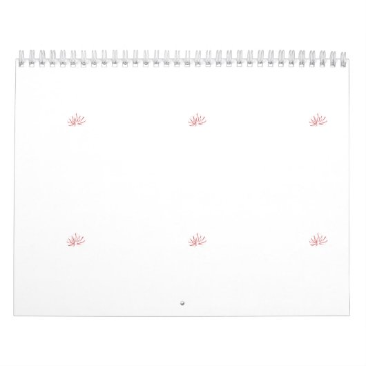 Ein lebendiges rot-schwarzes Blumendesign mit Kalender (Titelbild)