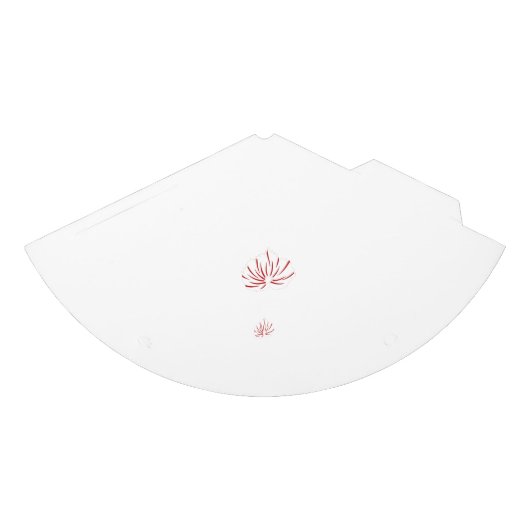 Ein lebendiges rot-schwarzes Blumendesign mit Partyhütchen (Vorderseite)