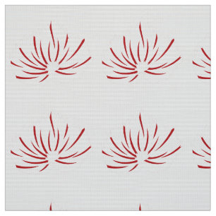 Ein lebendiges rot-schwarzes Blumendesign mit Stoff