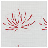 Ein lebendiges rot-schwarzes Blumendesign mit Stoff (Nahaufnahme)