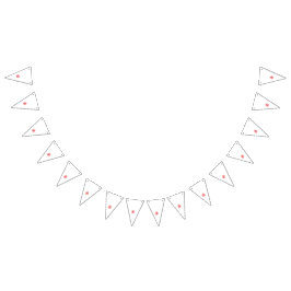 Ein lebendiges rotes Grafikdesign mit fett, abstr. Wimpelkette