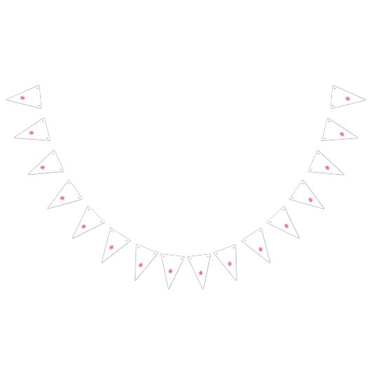 Ein lebendiges rotes Grafikdesign mit fett, abstr. Wimpelkette (Alle)