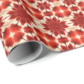 Ein lebendiges rotes, klassisches trendiges Design Geschenkpapier (Rolleneckpunkt)