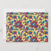 Ein lebendiges Stück Textilkunst mit fett roten Au Einladung (Vorderseite)