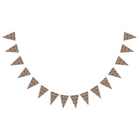 Ein lebendiges Stück Textilkunst mit fett roten Au Wimpelkette (Alle)