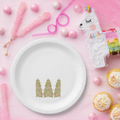 Ein lebendiges, symmetrisches Blumendesign mit Pappteller (Party)