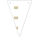 Ein lebendiges, symmetrisches Blumendesign mit Wimpelkette (Erste Fahne)