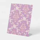 Ein lebendiges Textildesign mit faszinierender Obe Sockelschild (Vorderseite)