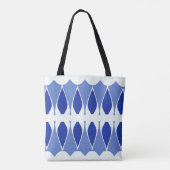 Ein lebendiges trendiges, klassisches Design in Bl Tasche (Rückseite)