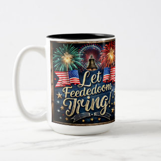 Ein lebendiges und Patriotisches Kunstwerk Zweifarbige Tasse