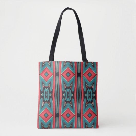 Ein lebendiges, vielfarbiges klassisches Design Tasche (Vorderseite)