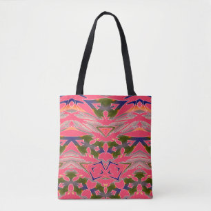 Ein lebendiges, vielfarbiges klassisches Design Tasche
