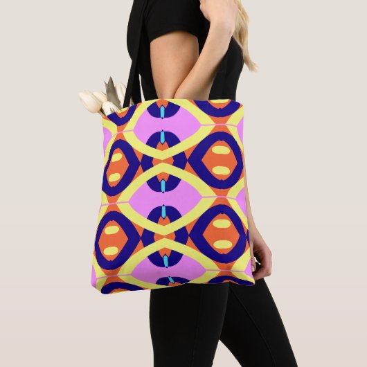 Ein lebendiges, vielfarbiges klassisches Design Tasche (Von Nahem)