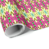 Ein lebendiges, vielfarbiges klassisches trendiges geschenkpapier (Rolleneckpunkt)