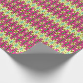 Ein lebendiges, vielfarbiges klassisches trendiges geschenkpapier (Ecke)