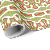 Ein lebendiges, vielfarbiges klassisches trendiges geschenkpapier (Rolleneckpunkt)