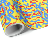 Ein lebendiges, vielfarbiges klassisches trendiges geschenkpapier (Rolleneckpunkt)