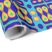 Ein lebendiges, vielfarbiges klassisches trendiges geschenkpapier (Rolleneckpunkt)