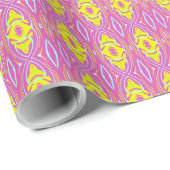 Ein lebendiges, vielfarbiges klassisches trendiges geschenkpapier (Rolleneckpunkt)