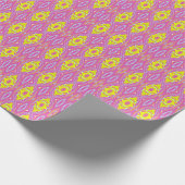 Ein lebendiges, vielfarbiges klassisches trendiges geschenkpapier (Ecke)