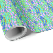 Ein lebendiges, vielfarbiges klassisches trendiges geschenkpapier (Rolleneckpunkt)