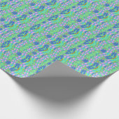 Ein lebendiges, vielfarbiges klassisches trendiges geschenkpapier (Ecke)