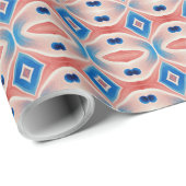 Ein lebendiges, vielfarbiges klassisches trendiges geschenkpapier (Rolleneckpunkt)